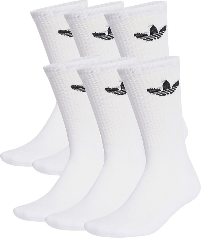 ADIDAS ORIGINALS U Trefoil Cushion Crew Socks 6 Pairs på