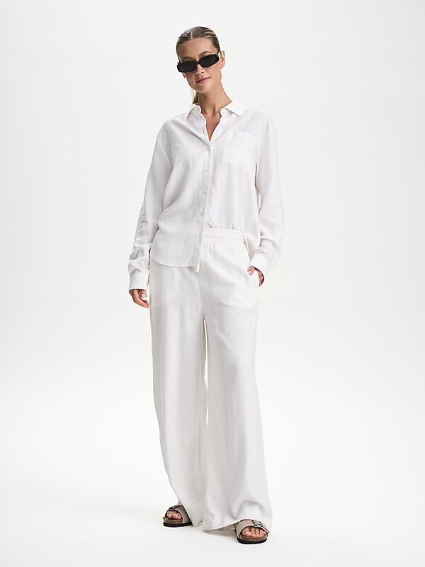 RACE MARINE W SEA SIDE LINEN PANT på