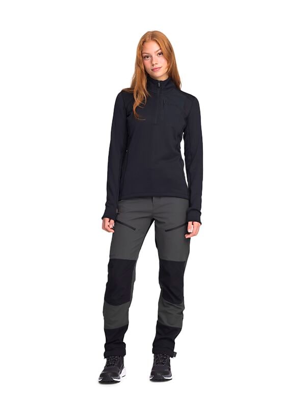 EVEREST Structured Quarter Zip, funktionströja, dam på