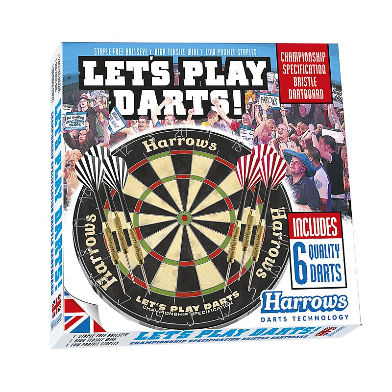HARROWS Dartboard Let'S Play Dartset på