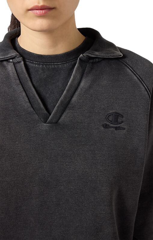 CHAMPION W Polo Neck Sweatshirt på