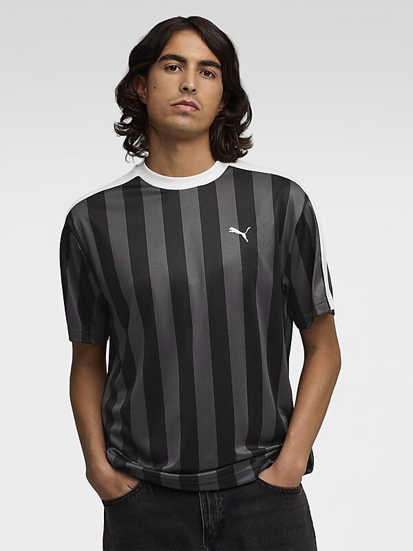 PUMA M ESS RELAXED STRIPED FOOTBALL JERSEY på