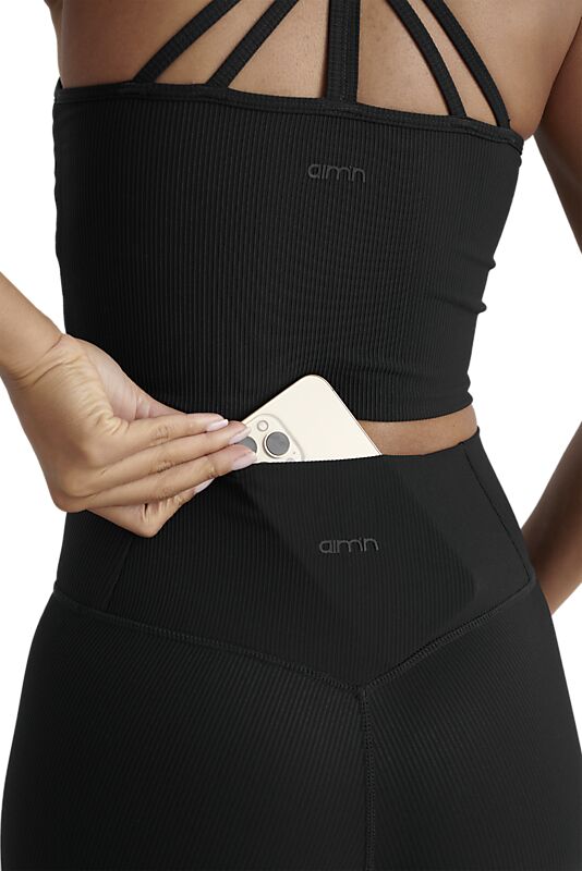 AIM´N Ribbed Performance Midi Biker Shorts på