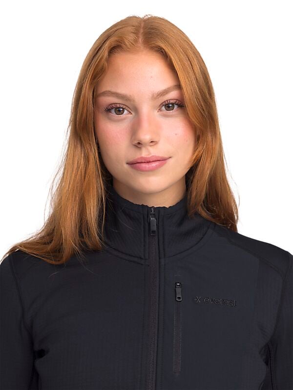 EVEREST Structured Quarter Zip, funktionströja, dam på