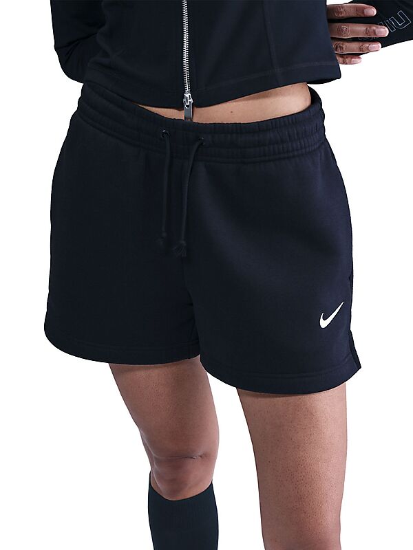 NIKE W PHOENIX FLEECE MR STD 4IN SHRT på