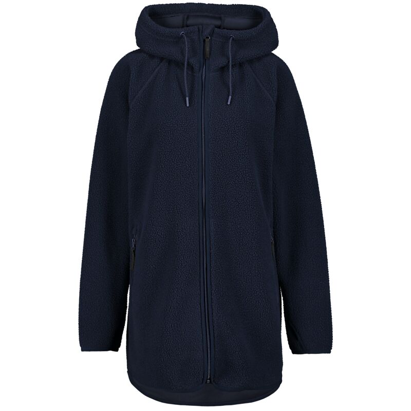 EVEREST Pile Long Hood, lång fleecetröja, dam på