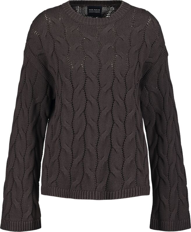 RACE MARINE W CABLE KNIT SWEATER på