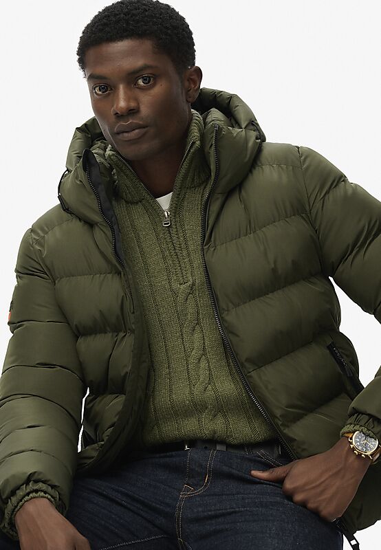 SUPERDRY M Hood Sport Puff Jkt på