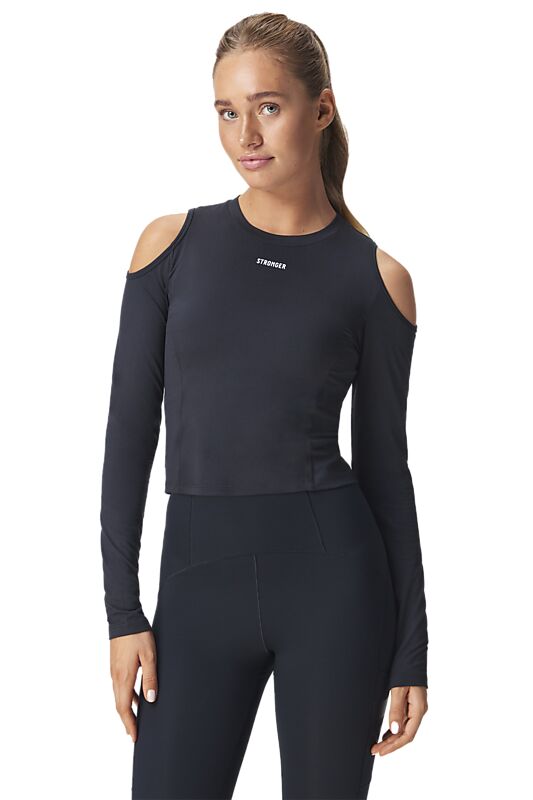 STRONGER Cut-Out Shoulder Ls Top på