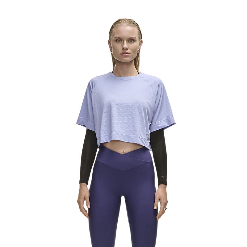 CASALL Laser Mesh Crop Tee på