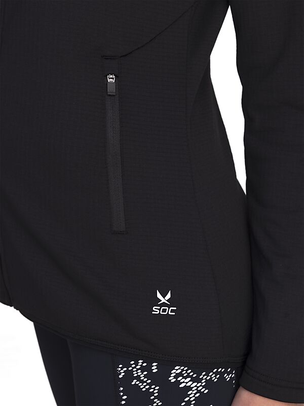 SOC W Run Warm Up Zip på