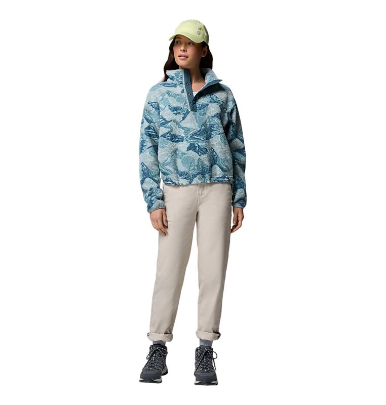 COLUMBIA W Helvetia™ Ii Printed Cropped Half Snap på