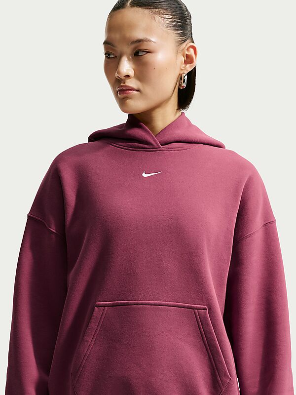 NIKE W STUDIO FLEECE OVERSIZE PO HOODIE på