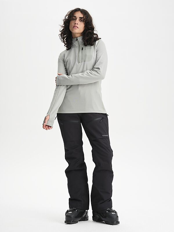 EVEREST Structured Quarter Zip, funktionströja, dam på