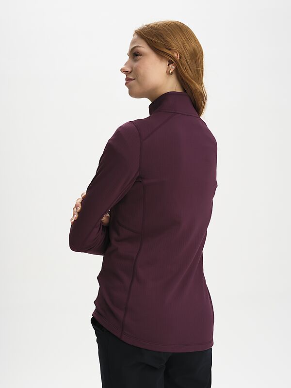 EVEREST Structured Quarter Zip, funktionströja, dam på
