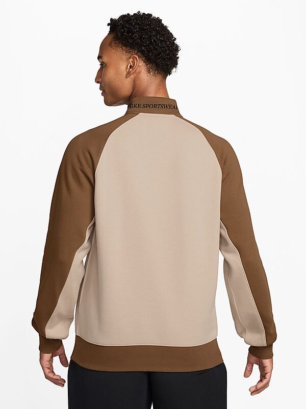 NIKE M SPW CLUB HALF-ZIP FLEECE TOP på