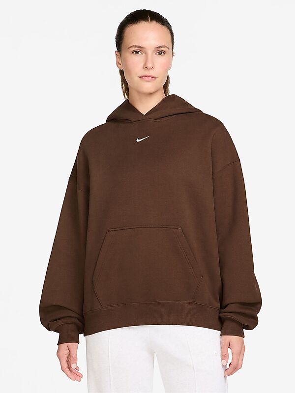 NIKE Women's Oversized Pullover Hoodie Studio Fleece Medium Weight på