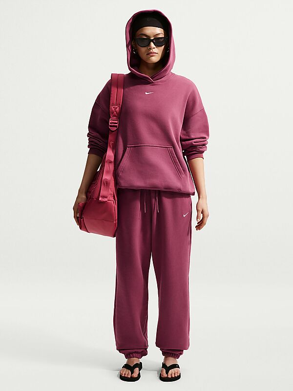 NIKE W STUDIO FLEECE OVERSIZE PO HOODIE på