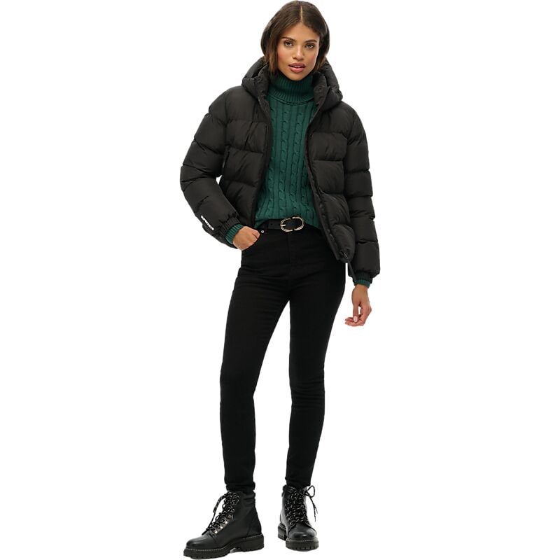 SUPERDRY W Hood Sport Puff Jkt på