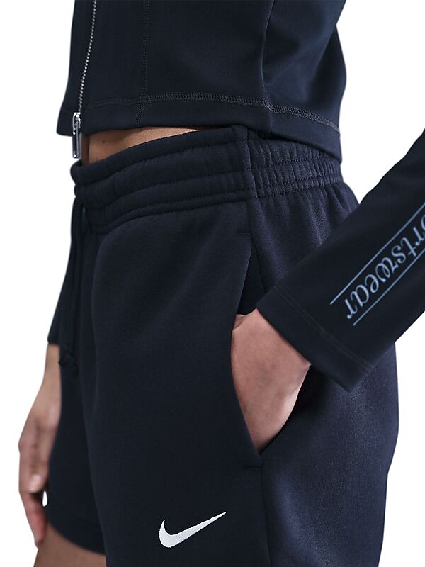 NIKE W PHOENIX FLEECE MR STD 4IN SHRT på