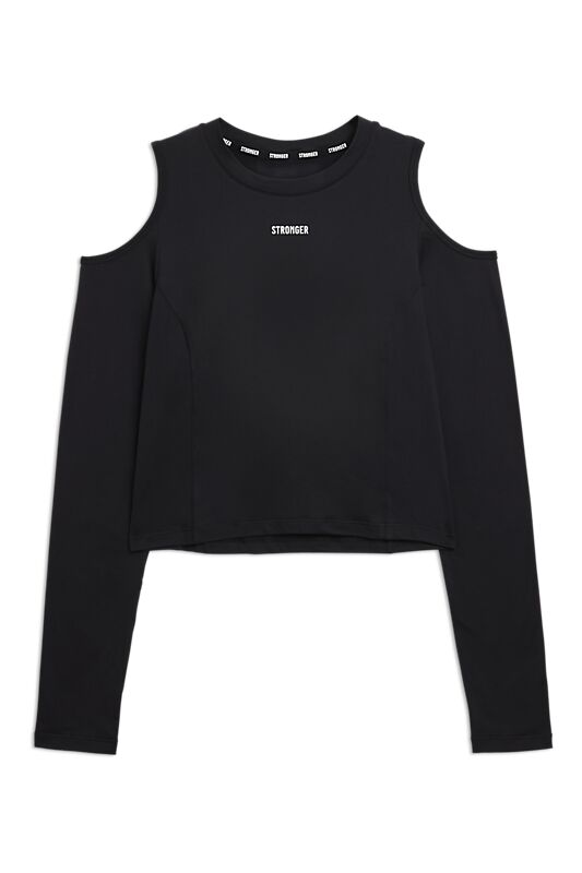 STRONGER Cut-Out Shoulder Ls Top på