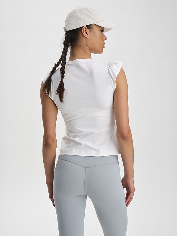 SOC W Soft Fitness Frill Top på