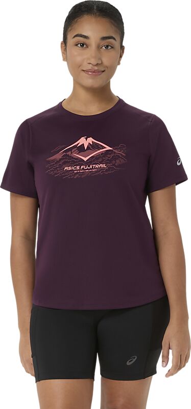 ASICS W FUJUTRAIL LOGO SS TOP på