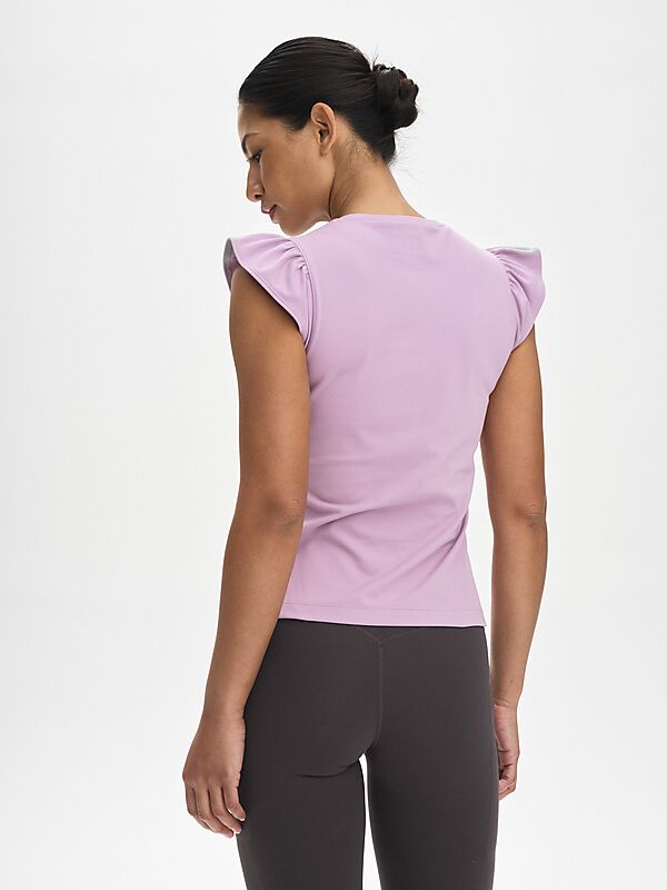 SOC W Soft Fitness Frill Top på