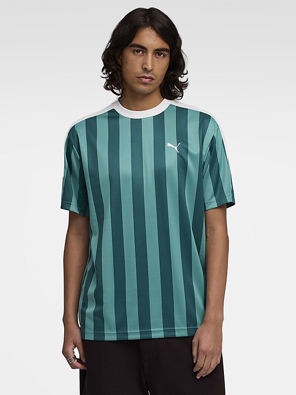 PUMA M ESS RELAXED STRIPED FOOTBALL JERSEY på