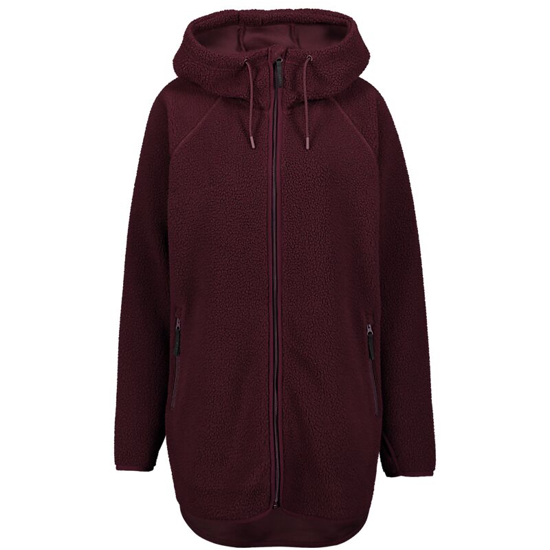 EVEREST Pile Long Hood, lång fleecetröja, dam på