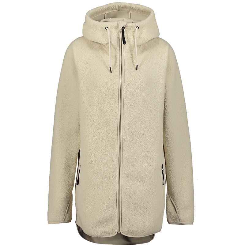 EVEREST Pile Long Hood, lång fleecetröja, dam på