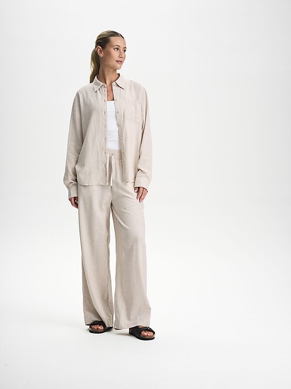 RACE MARINE W SEA SIDE LINEN PANT på